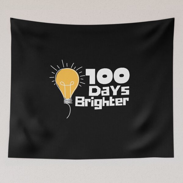 Item preview, 100 Days Brighter Funny 100th Day Of School Gift designed and sold by saadtraibiz.