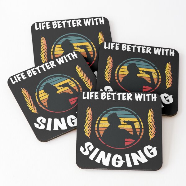 Item preview, Life is better with Singing Gift for her or him - Digital Illustration designed and sold by OMCreative.
