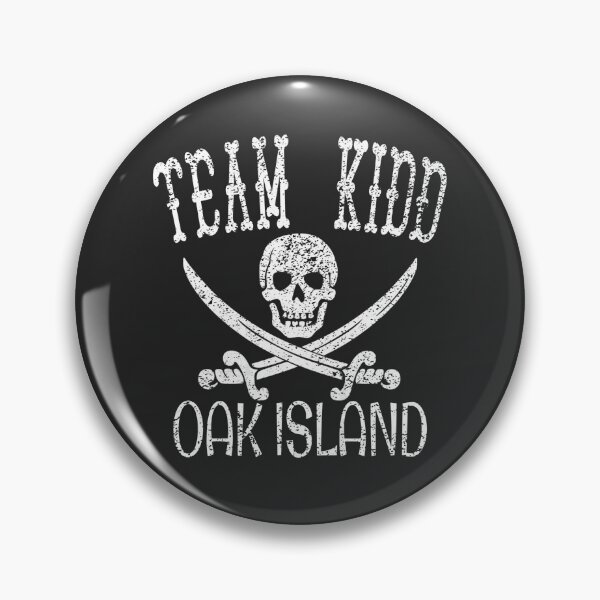 Artikelvorschau, Lustige Oak Island Team Kidd Schatzsucher Distressed Schädel Schwerter entworfen und verkauft von TopTeeShop.