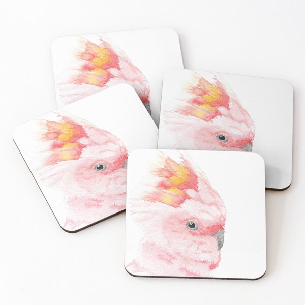Item preview, Major Mitchell's cockatoo watercolor bird parrot designed and sold by L'Atelier Oranjade.