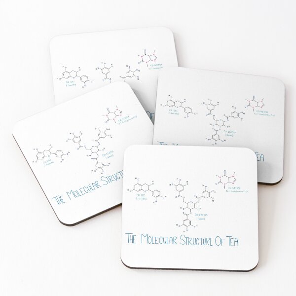Item preview, The molecular structure of tea designed and sold by Twist and Shout.