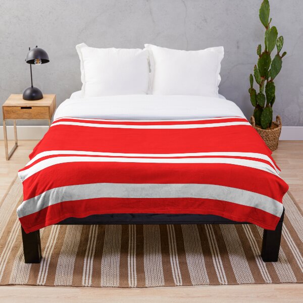 Item preview, Red and White Horizontal Stripes Pattern designed and sold by QuinnEmory.