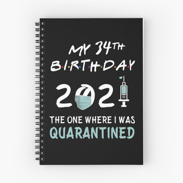 Item preview, My 34th Birthday 2021 The One Where I was Quarantined gifts designed and sold by AnimaLovers.