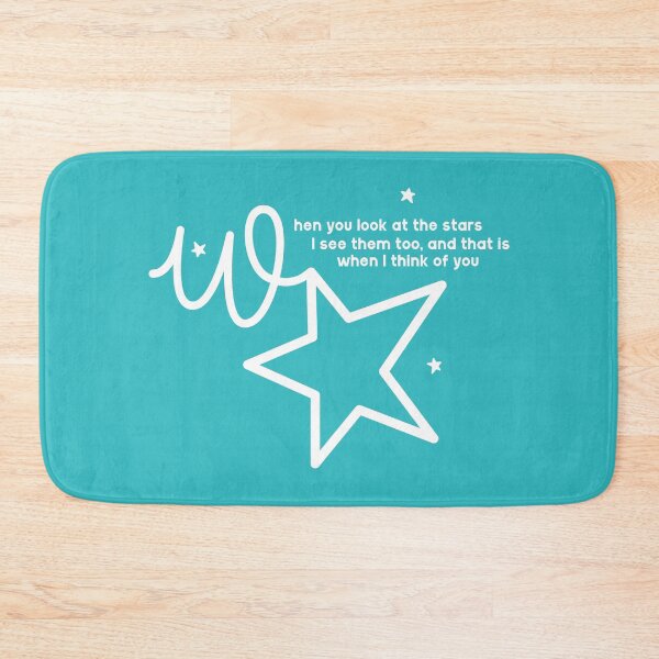 Item preview, When you look at the stars I see them too and that is when I think of you - send a loving hug with this missing you gift range, in bright aqua blue designed and sold by Caroline Laursen.