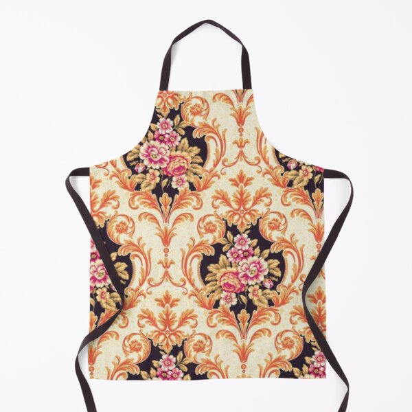 Item preview, Royal orange floral pattern designed and sold by astrunb5.