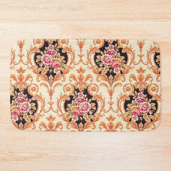 Item preview, Royal orange floral pattern designed and sold by astrunb5.