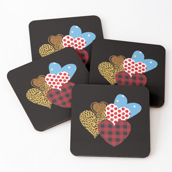 Item preview, Valentines Hearts Plaid, Leopard, Glitter Polca Dots designed and sold by joanaoberg.