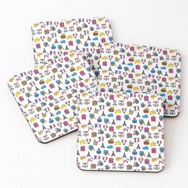 Item preview, Paris France Pattern Icons designed and sold by CreacionsMeraki.