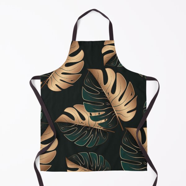 Item preview, Monstera Elegant Dark Green and Gold Split Leaves Tropical Pattern designed and sold by CynthiaGraphics.