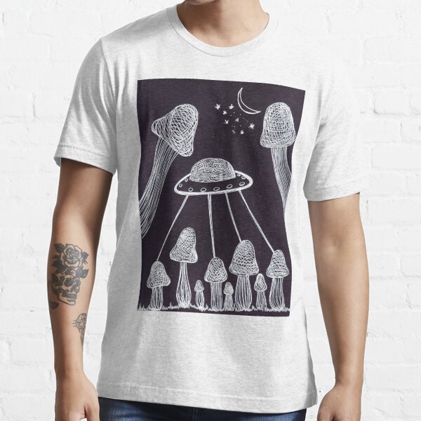 "Trippy Alien Mushroom" Tshirt for Sale by ArtbyMeganBrock Redbubble