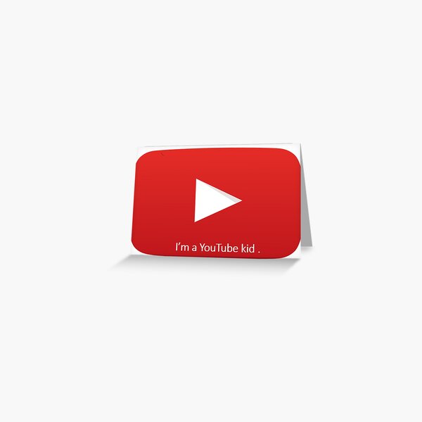 youtube kids,, - MIDDLE Greeting Card