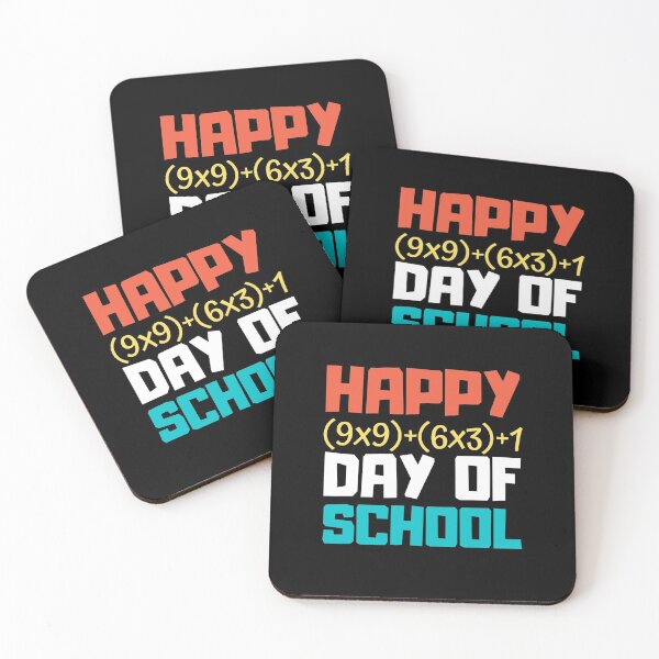 Item preview, Happy (9x9)+(6x3)+1 Day Of School Math Formula Funny 100th Day Of School Gift designed and sold by saadtraibiz.