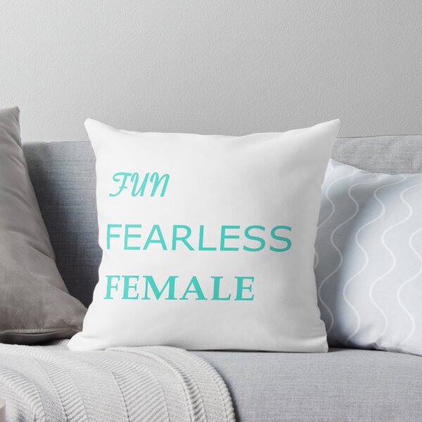 Item preview, FUN FEARLESS FEMALE - Empowerment for Women Wife Ladies Girls turquoise designed and sold by DOM-Shop.