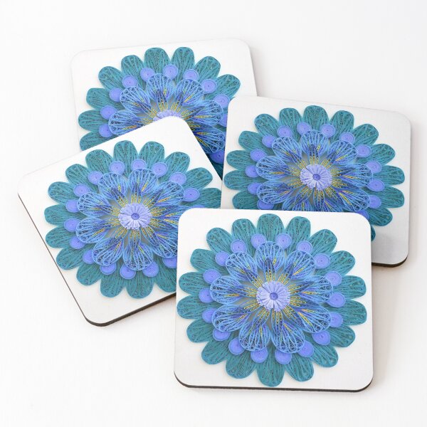 Item preview, Paper Quilling Blue Shades Mandala designed and sold by TruptisCraft.