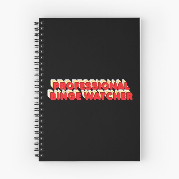Item preview, Professional Binge Watcher – Minimalist Retro Pastel Red Text designed and sold by The Green Corner.