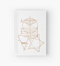 Vintage Math Diagrams - sepia Hardcover Journal