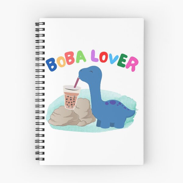 Item preview, Cute Dino Loves Boba  designed and sold by springbloomb.
