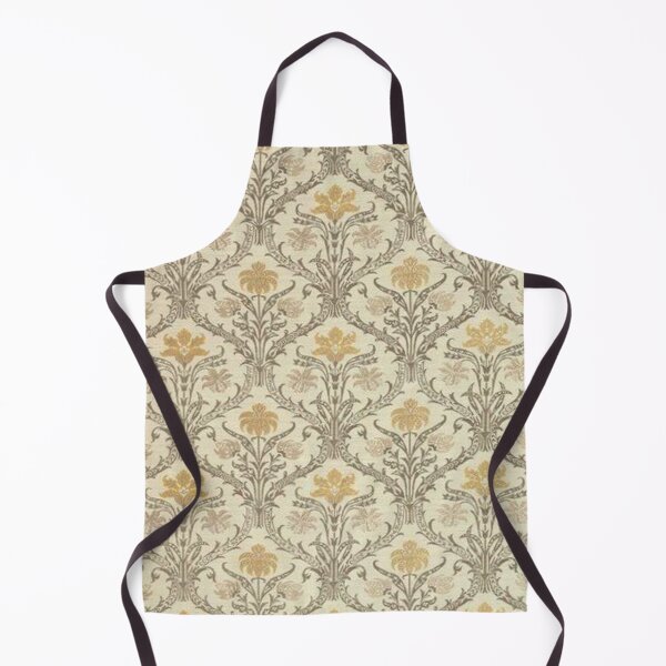 Item preview, Vintage gold color leaf wallpaper pattern designed and sold by astrunb5.