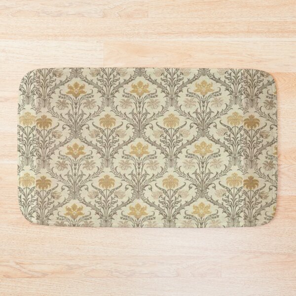 Item preview, Vintage gold color leaf wallpaper pattern designed and sold by astrunb5.