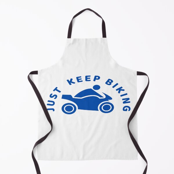 Item preview, Just Keep Biking Motorcycle In Blue designed and sold by Indra Agrawal.