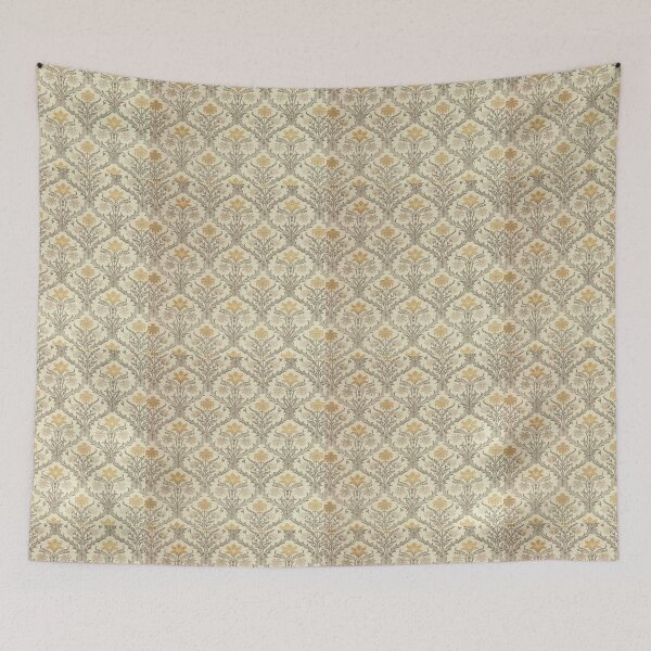 Item preview, Vintage gold color leaf wallpaper pattern designed and sold by astrunb5.