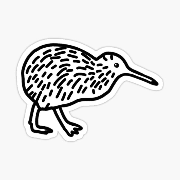 Hello Kiwi Sticker