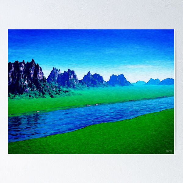 Item preview, Mountain River Landscape designed and sold by Phil Perkins.