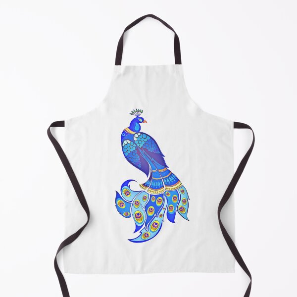 Item preview, blue peacock illustration aesthetics | Peafowl bird design designed and sold by Piosenka Art.