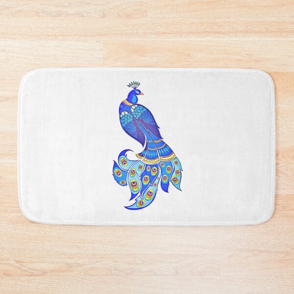 Item preview, blue peacock illustration aesthetics | Peafowl bird design    designed and sold by Piosenka Art.
