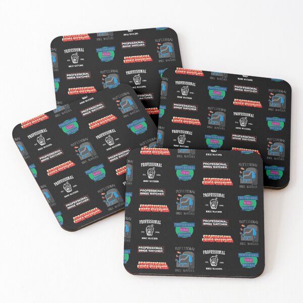 Item preview, Professional Binge Watcher Sticker Pack – Varsity Retro TV Pizza 90s designed and sold by The Green Corner.