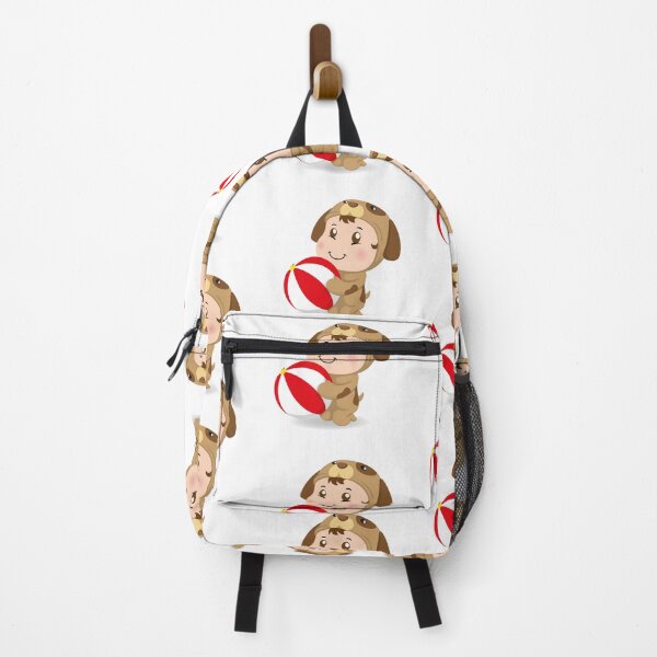Item preview, Illustration of a caucasian baby with dog costume holding a ball. Ideal for educational and informational materials designed and sold by LucianoCosmo.