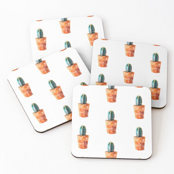 Item preview, Сactus Original Watercolor Pattern Print Graphic designed and sold by DSArtGoods.