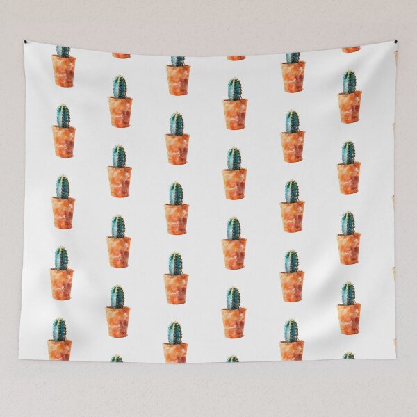Item preview, Сactus Original Watercolor Pattern Print Graphic designed and sold by DSArtGoods.