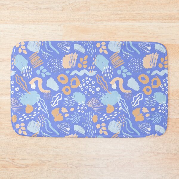 Item preview, Floral pattern mask, colorful leaves mask, blue mask, pastel mask designed and sold by Crocozen.