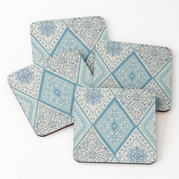 Item preview, Majestic blue wallpaper pattern designed and sold by astrunb5.