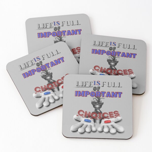 Item preview, LIFE IS FULL OF IMPORTANT CHOICES, RED OR BLUE PILL! designed and sold by TRENDATTHETOP.