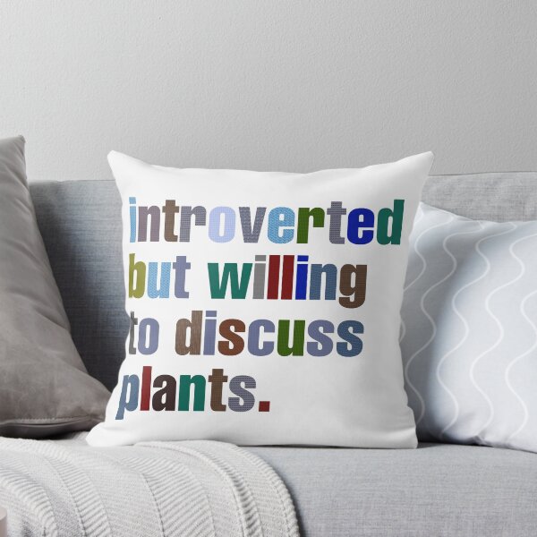 Item preview, Copy of Introverted but willing to discuss plants - colorful letters designed and sold by el000.