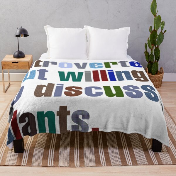Item preview, Copy of Introverted but willing to discuss plants - colorful letters designed and sold by el000.
