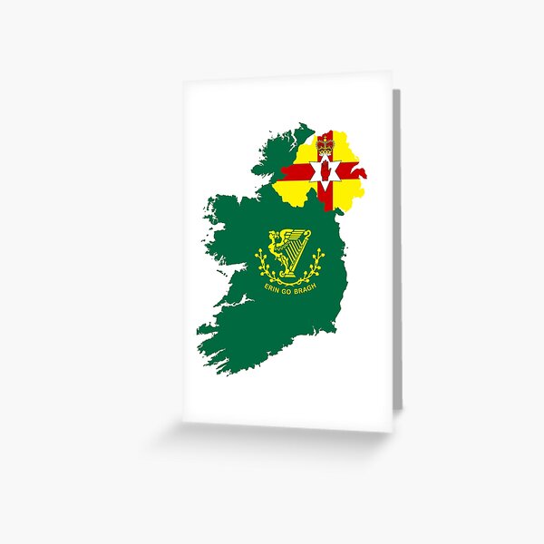 Divided Ireland Greeting Card