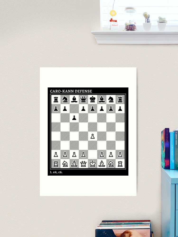 Caro-kann Defense Downloadable Chess Print Chess Opening 