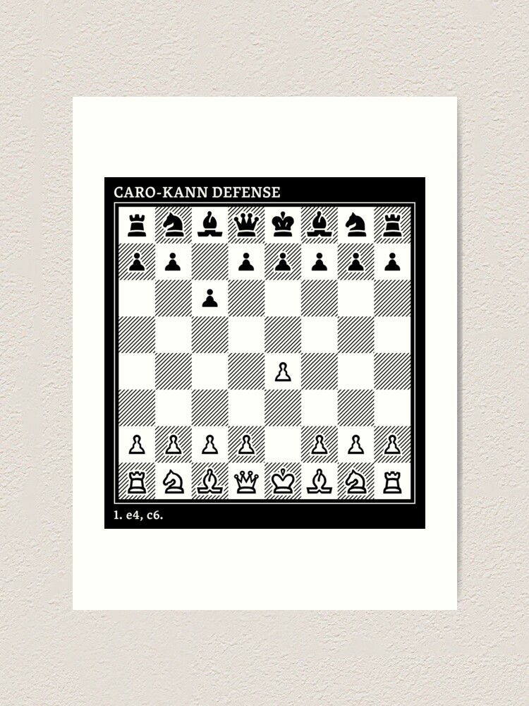 Caro-kann Defense Chess Opening Print Chess Poster Chess 