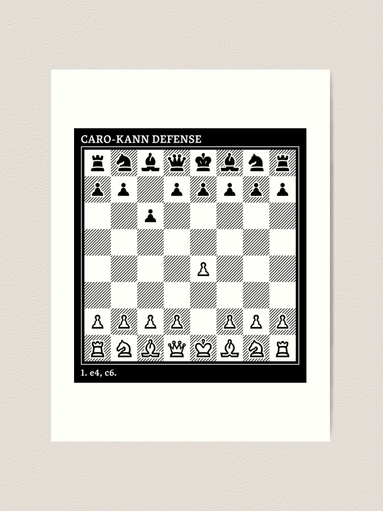 Caro–Kann Defense Art Board Print for Sale by GelDesigns