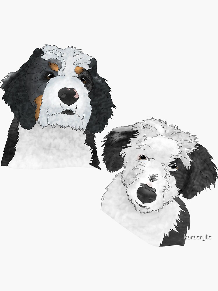 "Arthur and Baxter" Sticker by karacrylic Redbubble