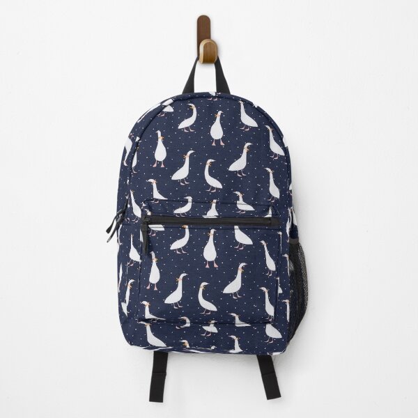 Item preview, Geese GOTS Cotton Jersey - navy / white designed and sold by jwebmarket.