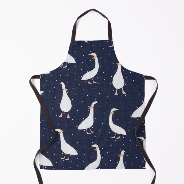 Item preview, Geese GOTS Cotton Jersey - navy / white designed and sold by jwebmarket.