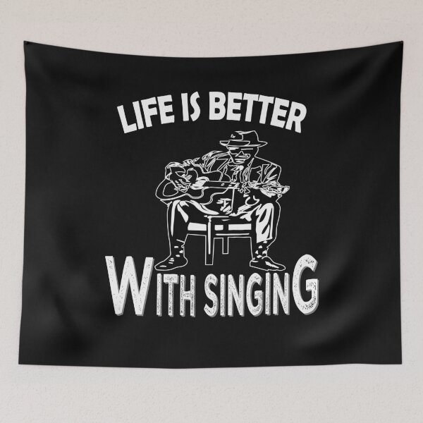 Item preview,  life is better with singing, guitar vintage designed and sold by oldiesdays  ★★★★★.