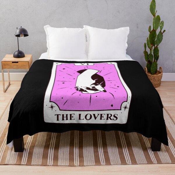 Item preview, The Lovers Tarot Card In Pink Pastel With Clasping Hands designed and sold by RKSDesigns.