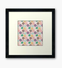 Colorful umbrella pattern. Framed Print
