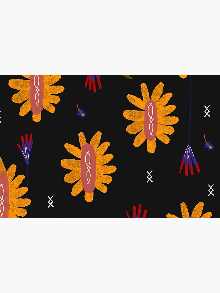 Thumbnail 2 of 2, Laptop Sleeve, Night of Flowers Illustration designed and sold by Luisina Salce.