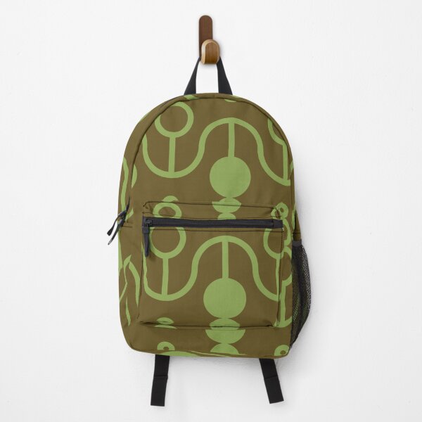 Item preview, Skewered Circles Geometric Pattern – Mustard Yellow & Spring Green designed and sold by RoguePatterns.